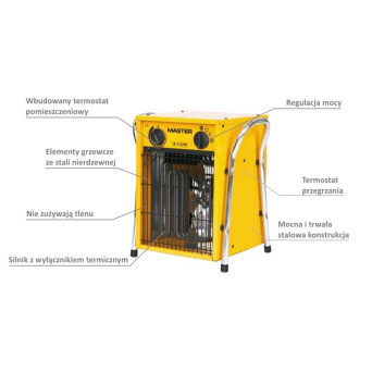 Nagrzewnica elektryczna MASTER B 5EPB [5 kW]